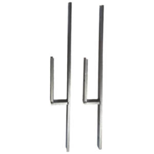 Coppia di staffe per sponde mezzi 90x90 fig. 398/b