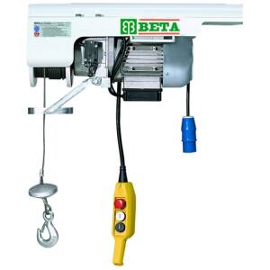 Elevatore paranco elettrico sum 210 vl  portata 200kg fune 25 ml