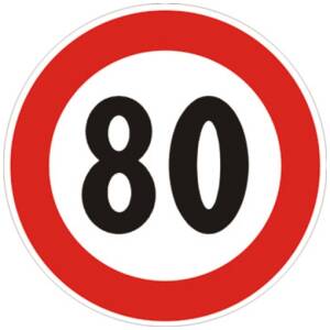 Segnale in lamiera cartello stradale disco d.60 limite massimo di velocità…km/h figura ii 50 art.116 classe 1