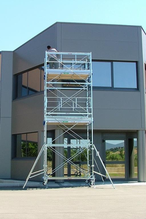 Torre mobile trabattello system 120x200 h. 12,50mt en1004 senza